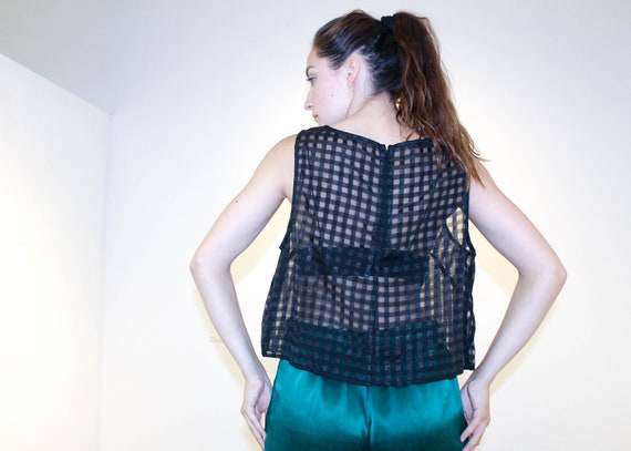 Vintage Geometric Sheer Tank - image 2