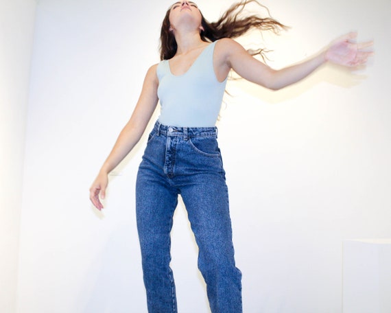 Vintage High Waisted Thick Denim Gap Jeans - image 9