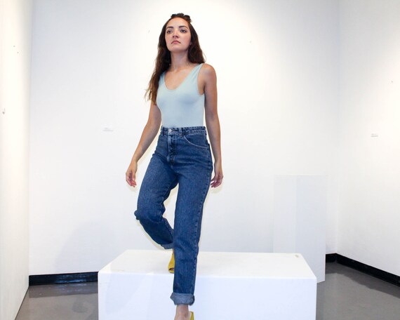 Vintage High Waisted Thick Denim Gap Jeans - image 7