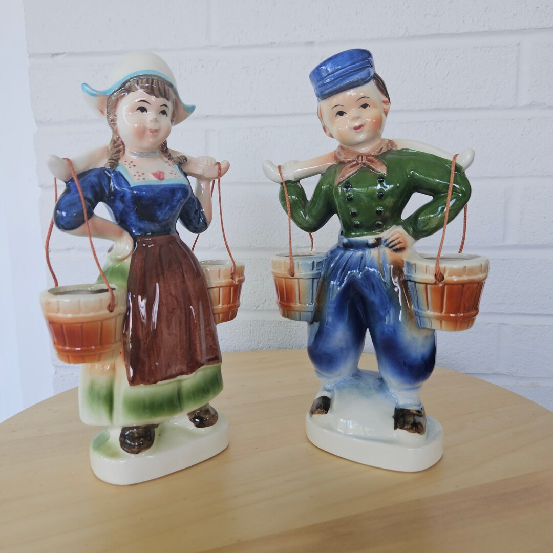 Vintage Japan Dutch Boy and Girl Figurines - Etsy