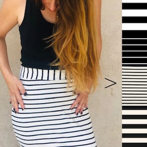 Layering Skirt, High Waist Skirt, Shirt Extender,Women Skirt, Leggings Skirt, Tube Skirt,  Mini Cover Up Skirt, Black Striped Skirt