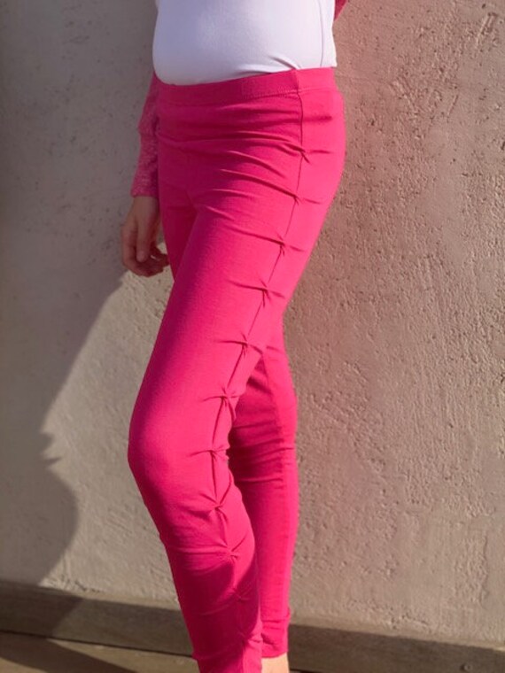 11 Girls Pink Leggings Toddler Leggings Cotton Leggings Etsy