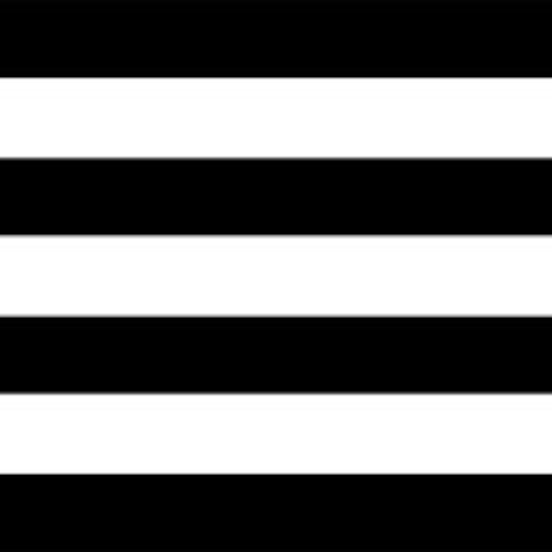 May include: Four horizontal black and white stripes.