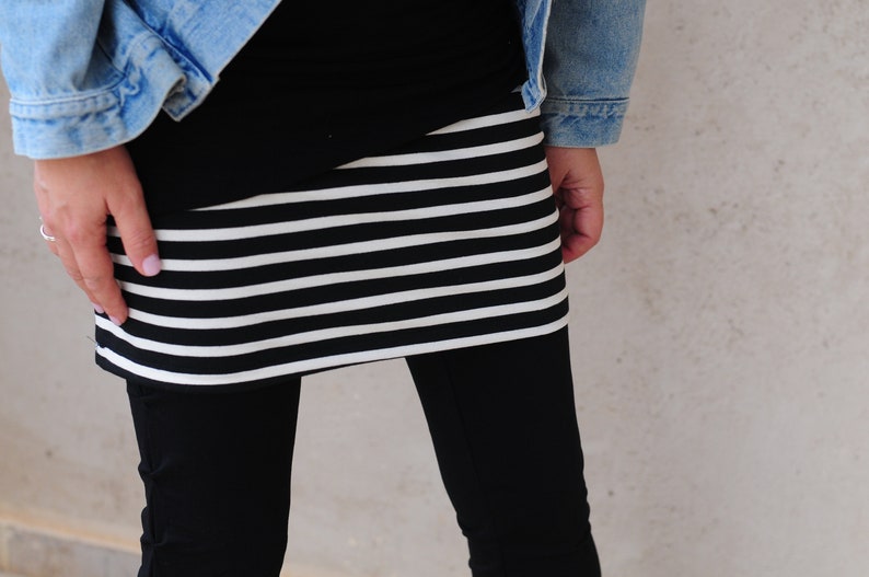 Cover Up Skirt, Striped Skirt, Women Skirt, Short Skirt, Yoga Skirt, Mini Skirt, Leggings Skirt, High Waist Skirt, Layering Skirt, Urban image 1