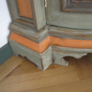 Armario de esquina escandinavo de madera completa antigua | Etsy