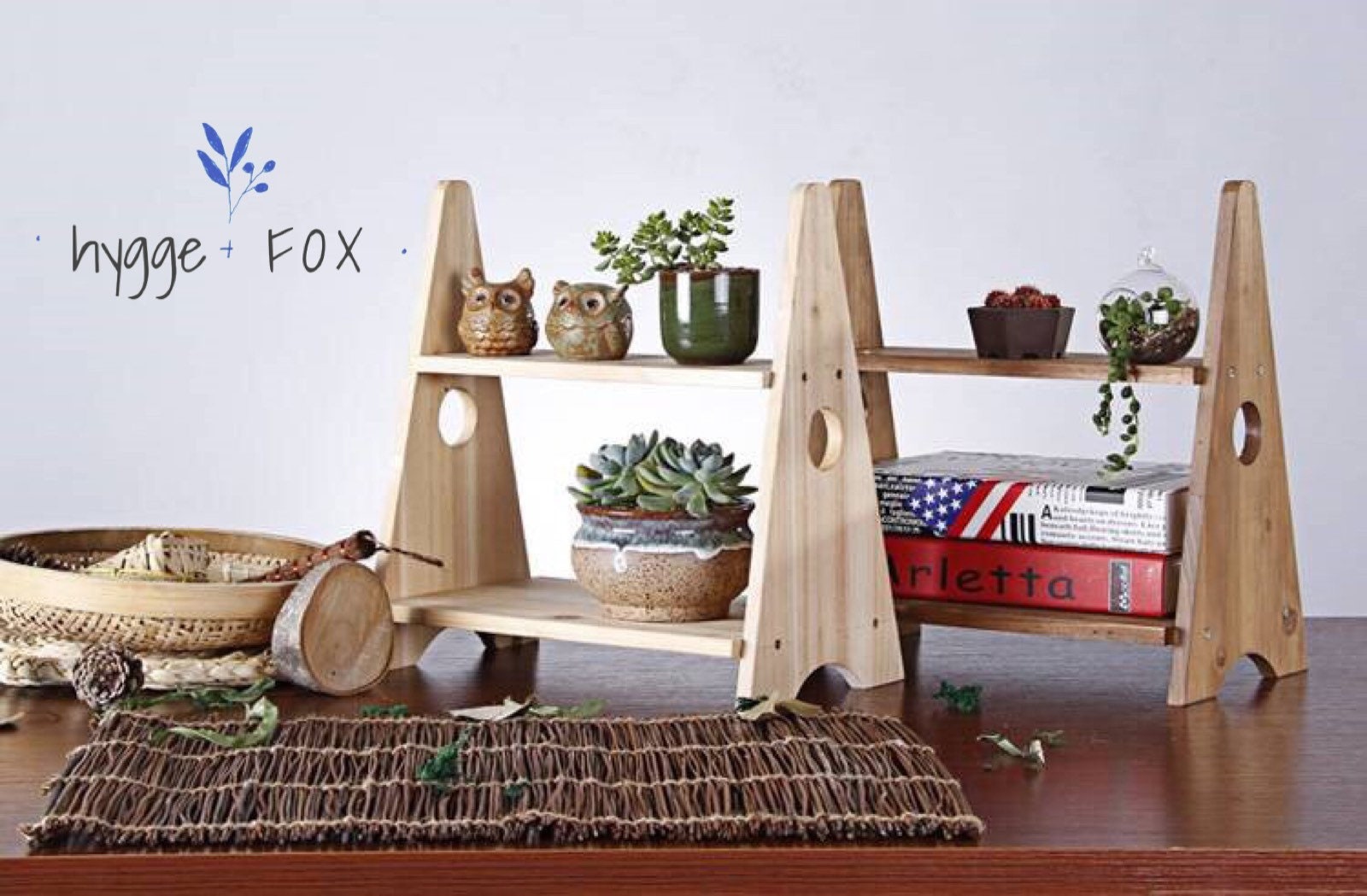 Simple Planters Wooden Bookshelf Succulent Planter Home Etsy