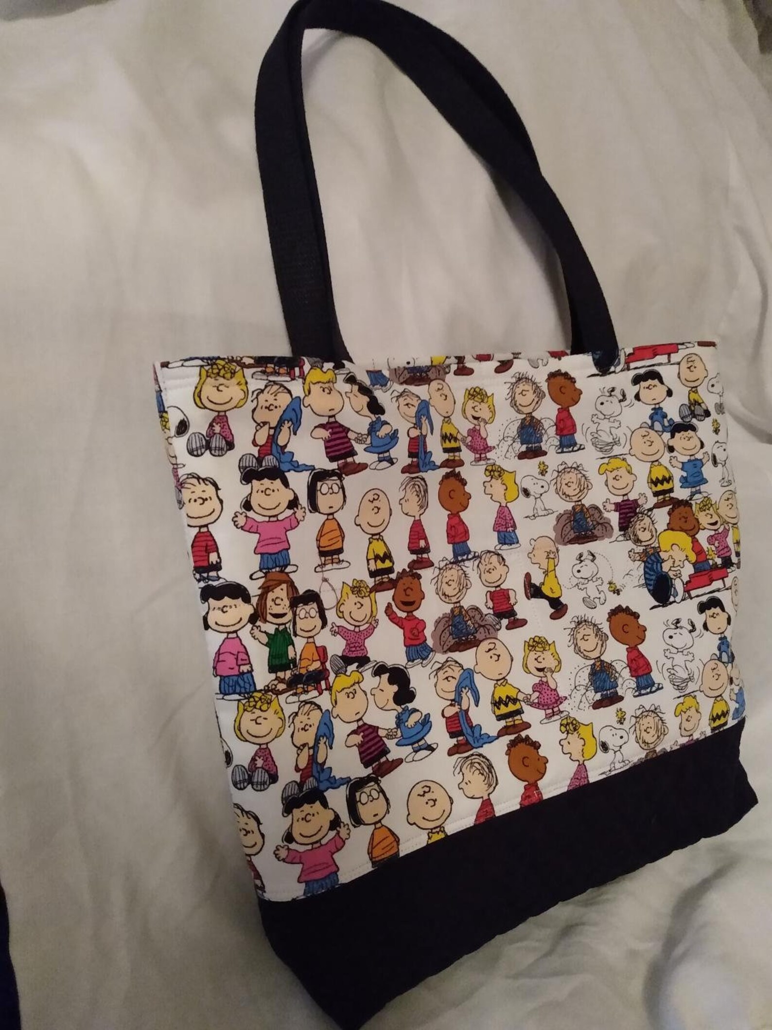 Peanut Gang's Quilted Tote Bag Etsy