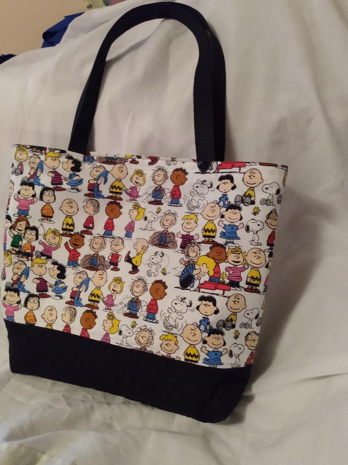 Peanut Gang's Quilted Tote Bag Etsy