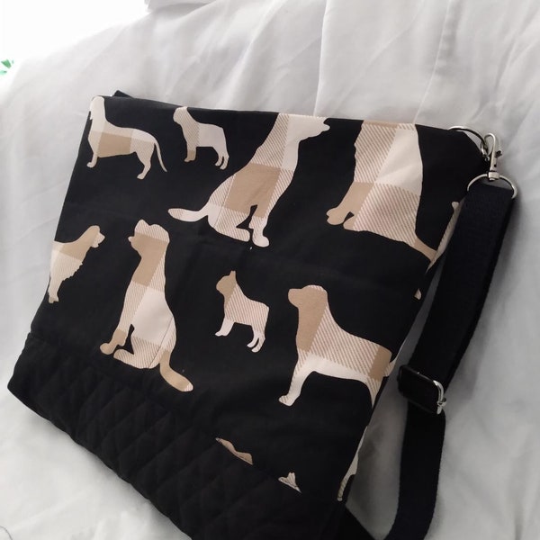 Dachshund's Quilted Crossbody Bag.