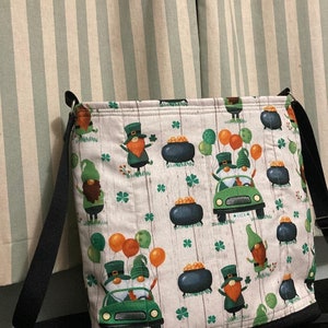 St. Patrick&#39;s Day gewatteerde crossbodytas