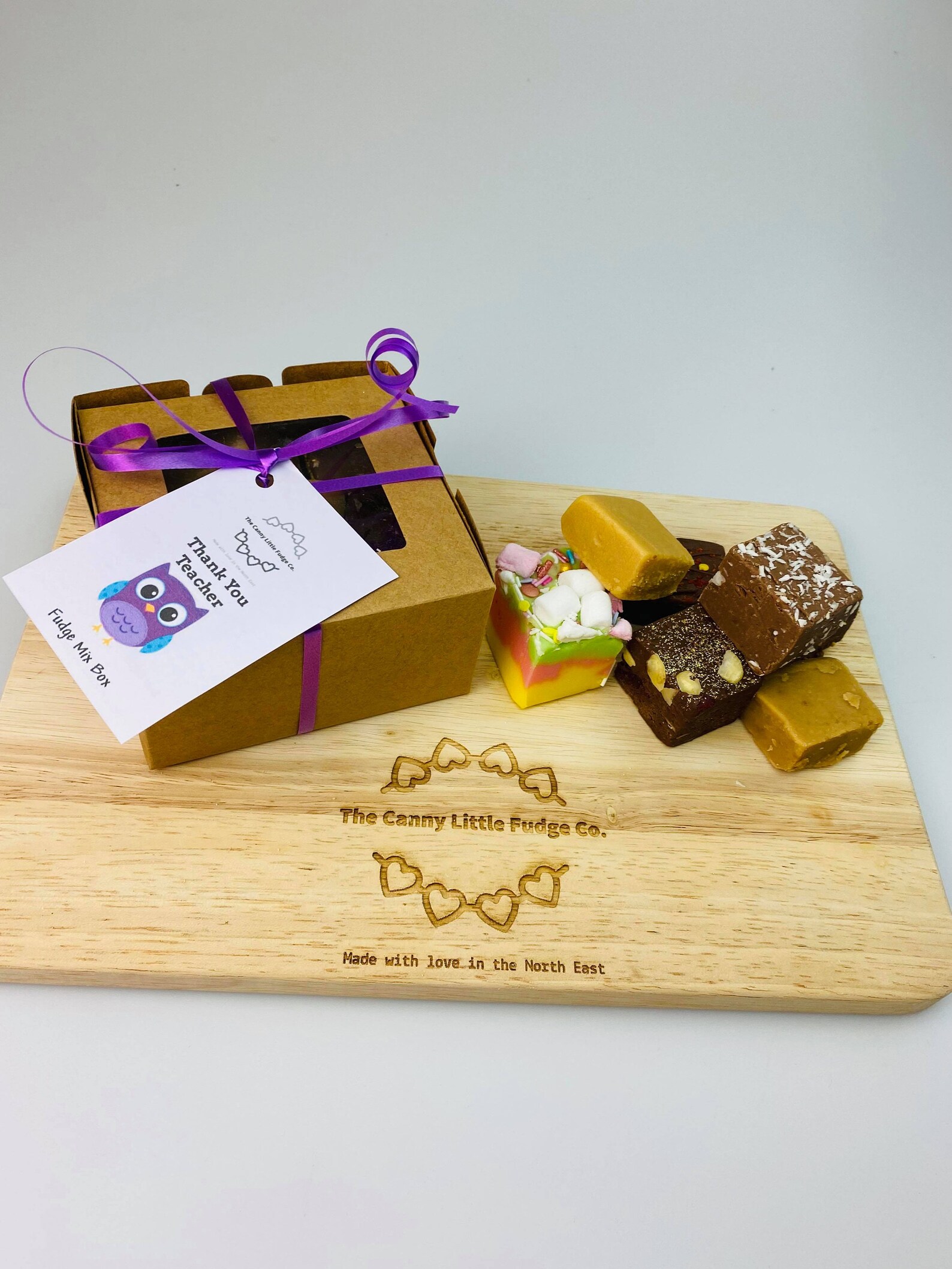 Thank You Teacher Mystery Fudge Gift Box Sweet Treats Bespoke Etsy