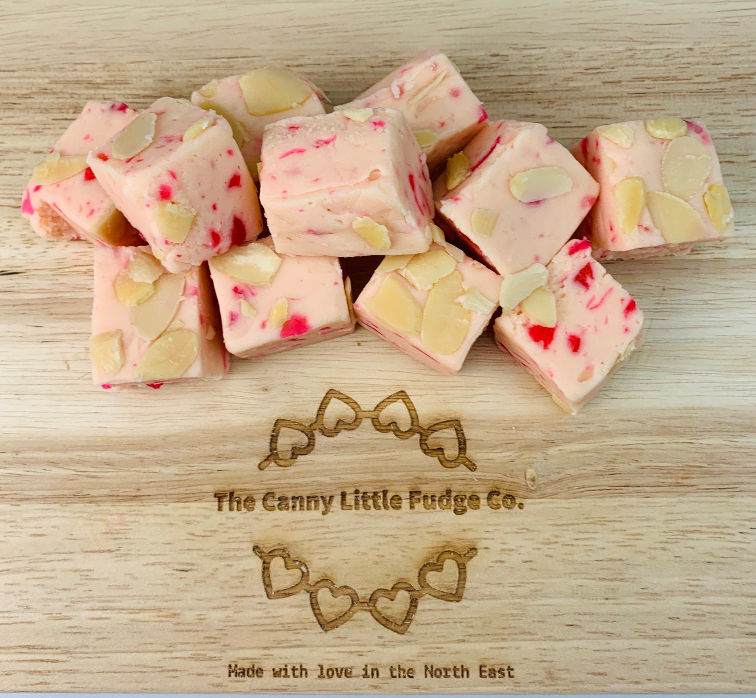 Gourmet Sweets Cherry Bakewell Fudge Handmade no Etsy UK