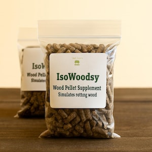 Integratore di pellet di legno isopodi IsoWoodsy: simula il legno marcio