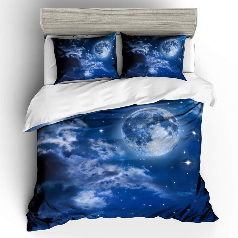Bedding Set Space Sky Bed Sets Duvet Cover And Pillowcases Etsy