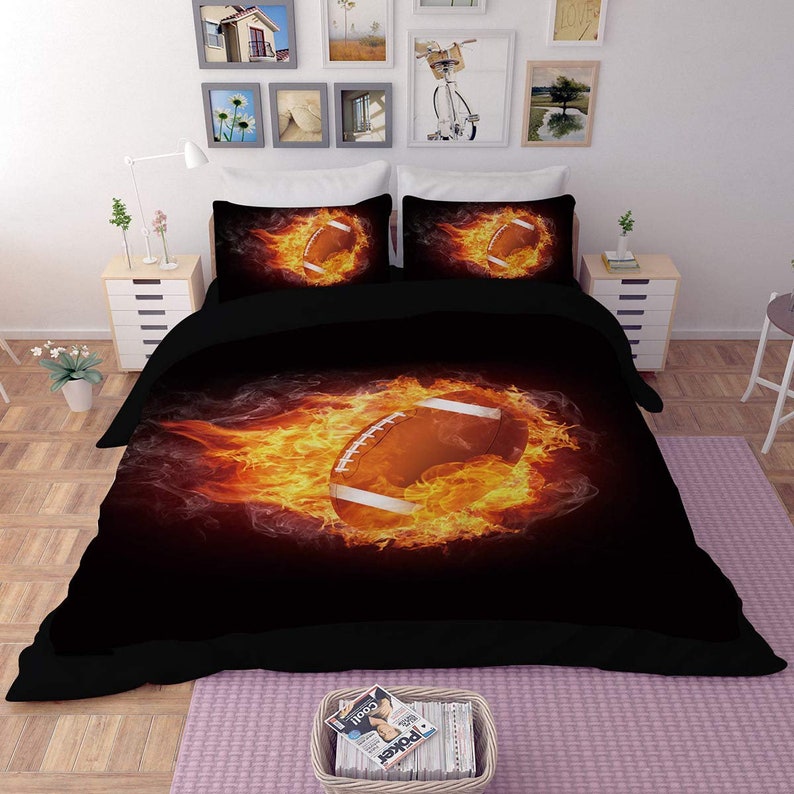 Bedding Set 3d Basketball Volleyball Rugby Tennis Bed Sets Image 0