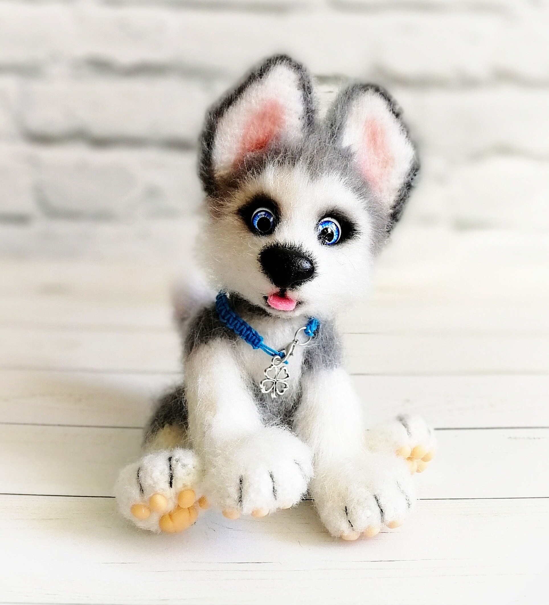 Siberian husky dog stuffed animal / small plush custom dog Etsy