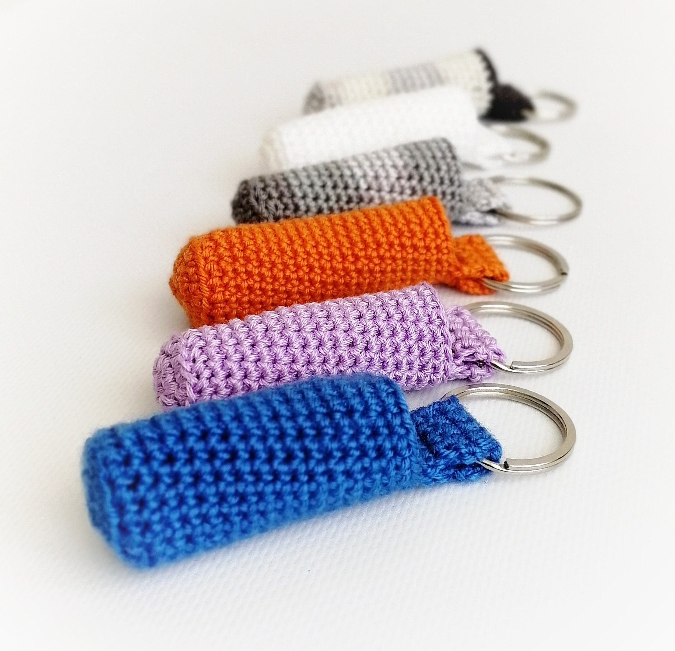 CROCHET PATTERN Lip Balm Holder Key Ring for Chapstick Lip Etsy