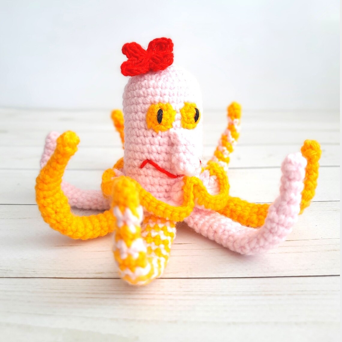 Crochet pattern octopus keychain / Squidward pattern / Ocean Etsy