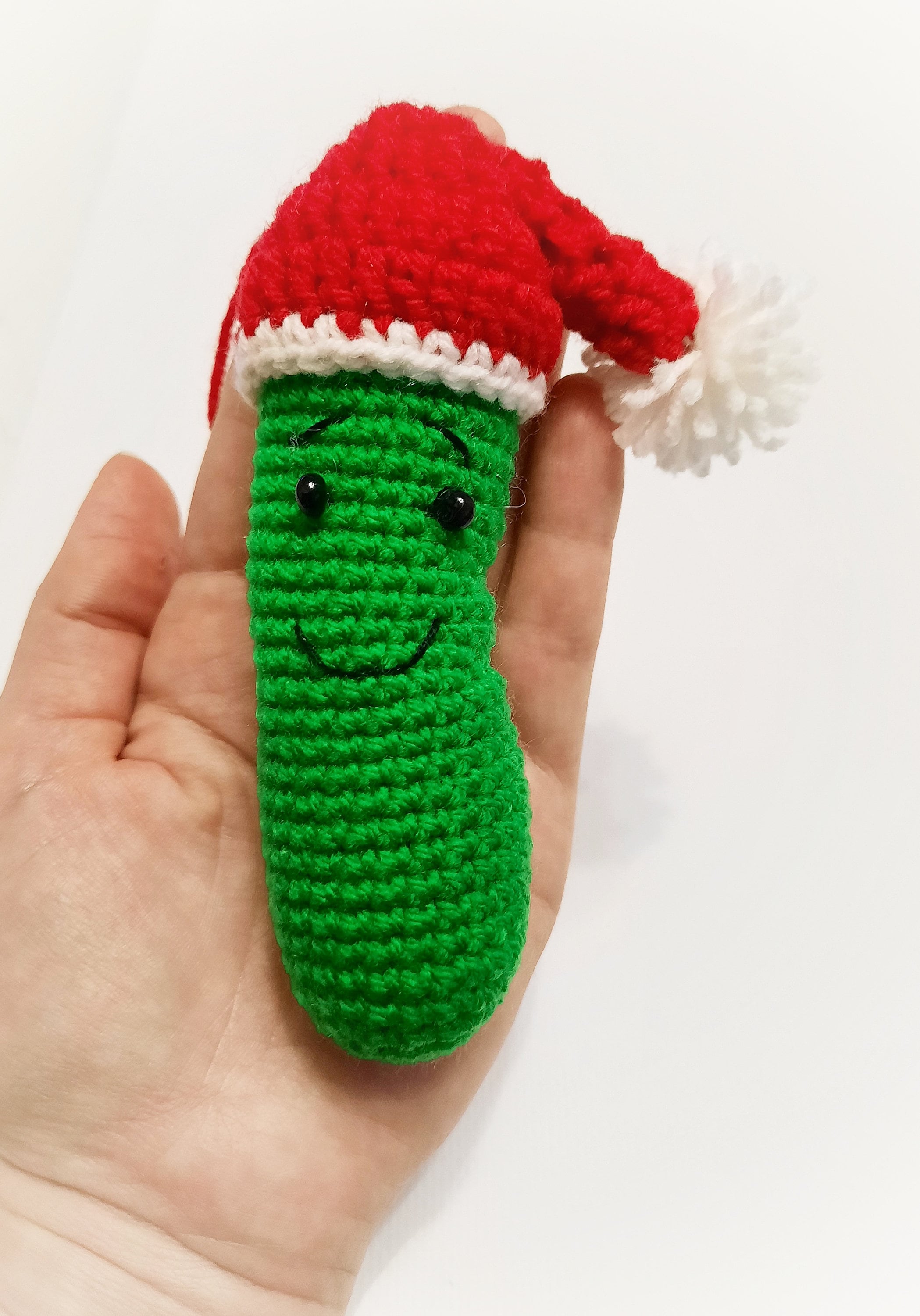Pickle crochet pattern easy crochet food Pickle ornament Etsy
