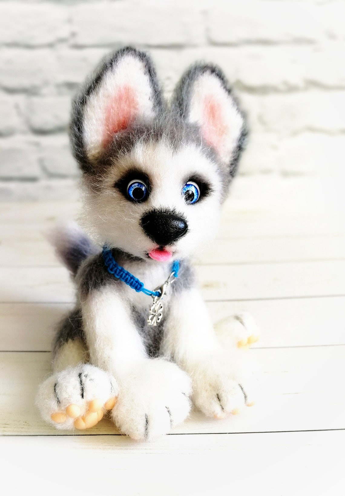 Siberian husky dog stuffed animal / small plush custom dog Etsy