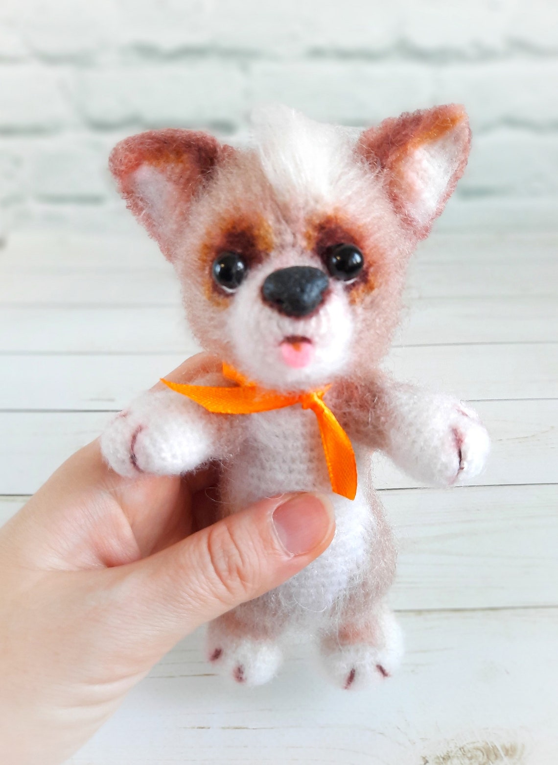 gifts dog stuffed animal realistic toy Art doll animal Etsy