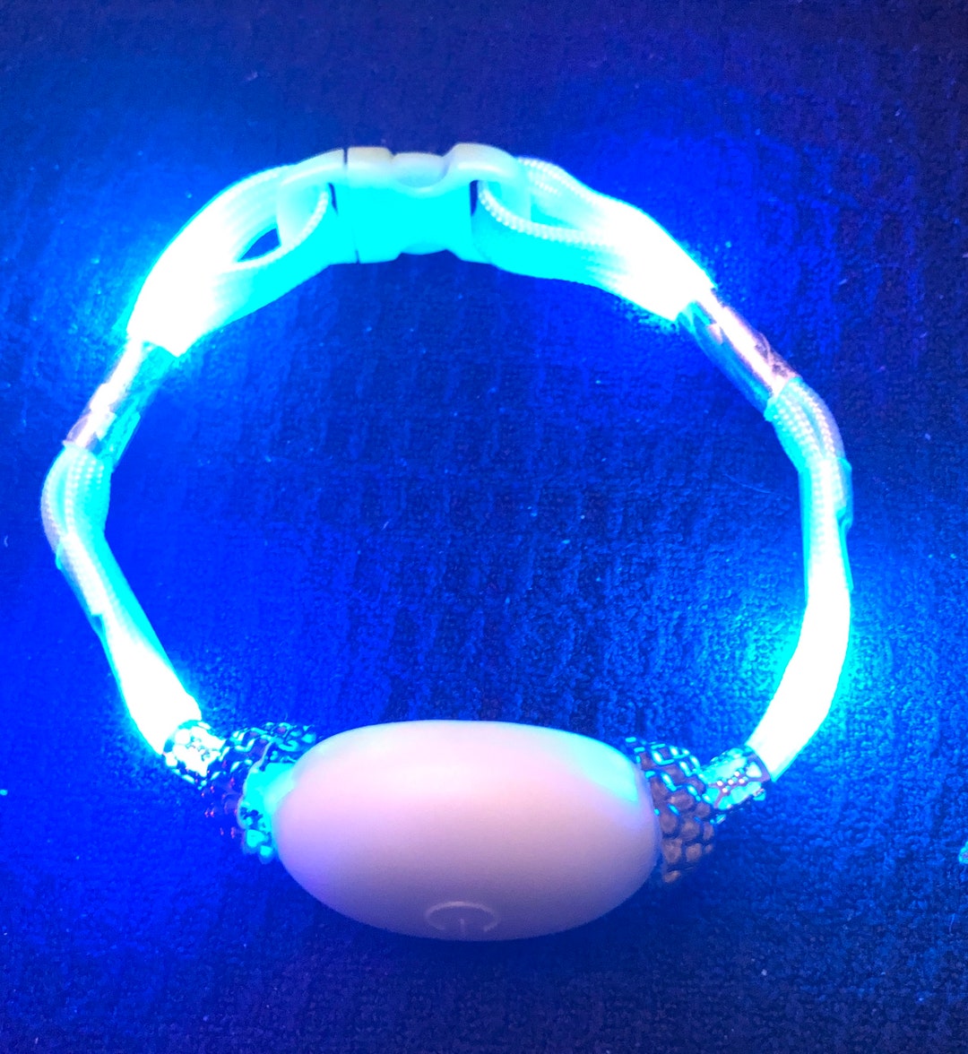 LED Light up Cat Collar W Bird Safe Hologram Flash Accents 3 - Etsy