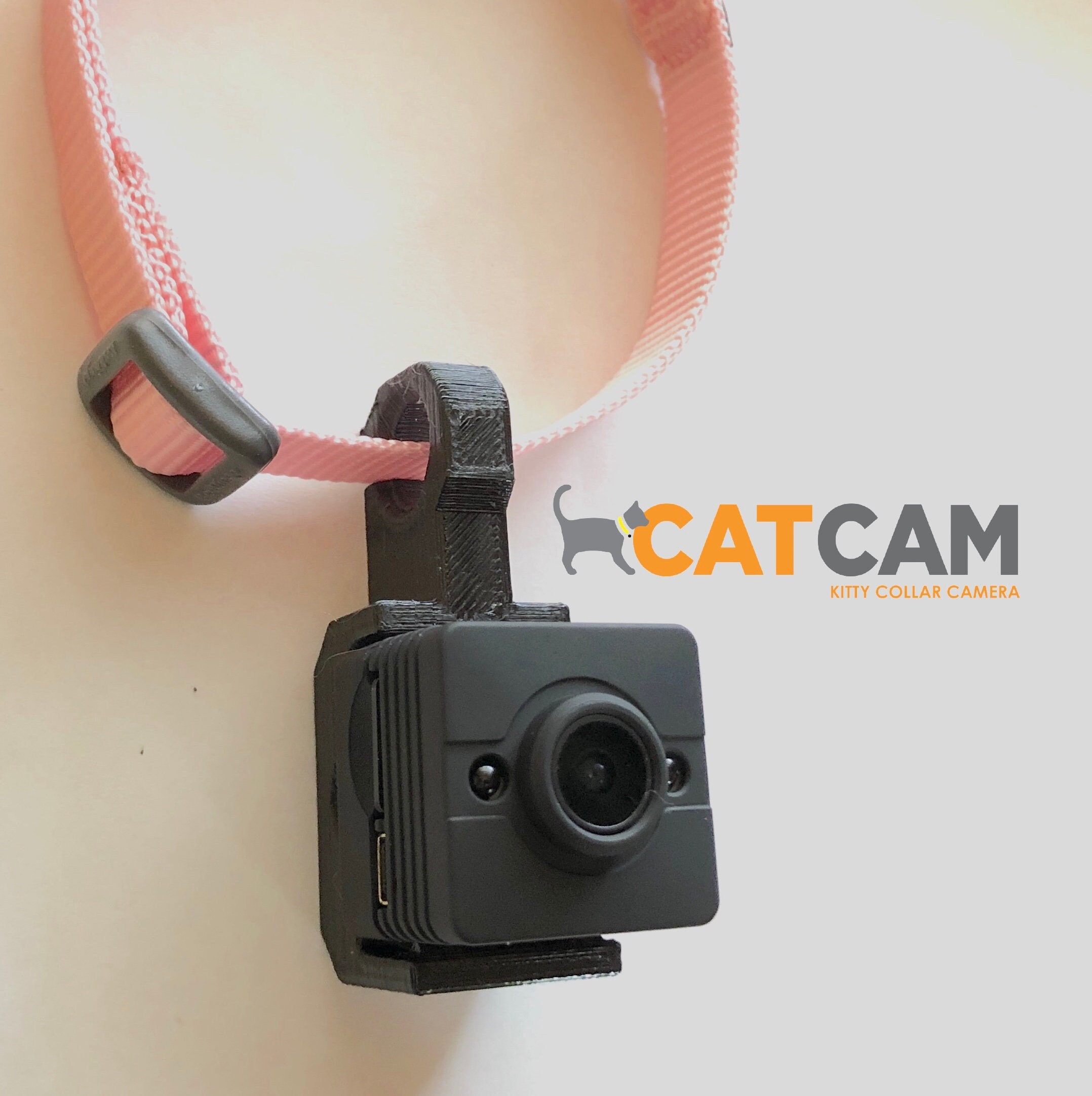Collar de cámara para Gatos, Cámara para Collar de Perro y Gato HD 1080P