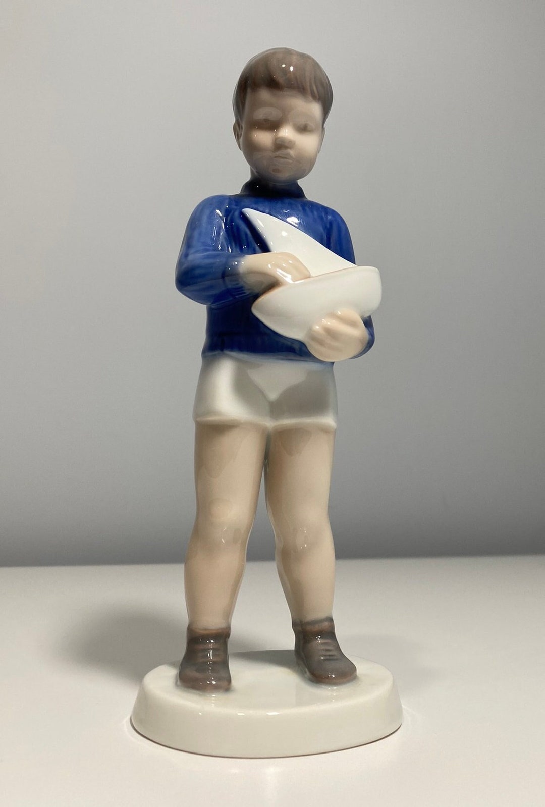 Bing & Grondahl Boy With Sailboat #2380 - Etsy
