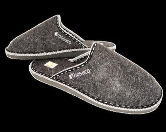 Merino Wool Slippers – Brown | Natural & Neutral Tones | Warm Handmade House Slippers | Perfect Gift