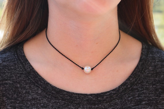 Black string 2024 choker with pearl