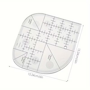 Multi Size Curves Non Slip Acrylic Curved Corner Cutting Ruler