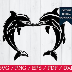 Delphin SVG, Delphin Digitale Kunst, Ozean-inspirierte Dekoration, Illustration der Meereswelt, nautischer digitaler Download, Unterwasserwelt Kunstdruck