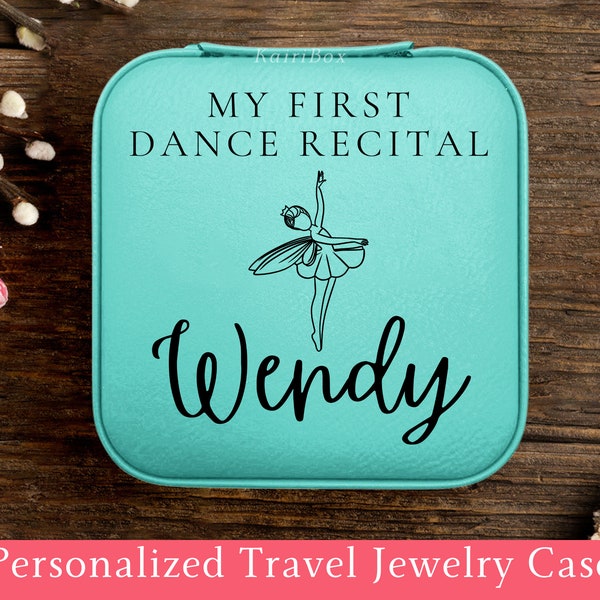 Dance Recital Gift, Personalized Ballerina Jewelry Case, Custom Dance Accessories Organizer, Ballet Dancer Keepsake Box, Ballet Jewelry Box