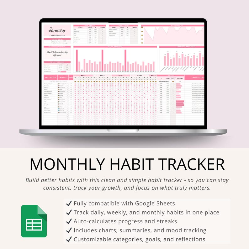 Habit Tracker Google Sheets