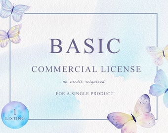 Limited  Commercial License, No-Credit reguired, Single product.