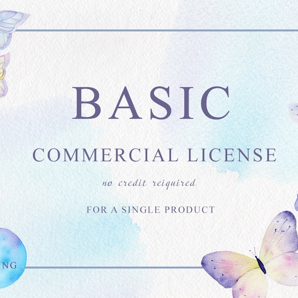 Limited  Commercial License, No-Credit reguired, Single product.