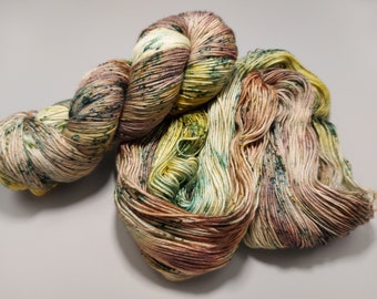 Hand dyed yarn superwash merino