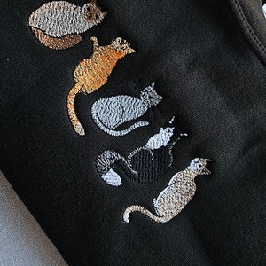 I Love Cats Sweatshirt, Cats Sweatshirt, Cats, Black Cats, Cat Sweater ...