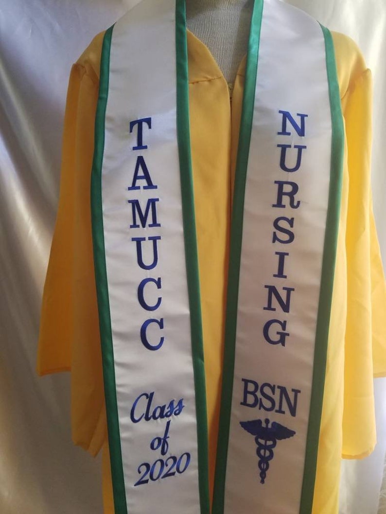2021 Custom Stoles for TAMUCC Nursing Students Etsy
