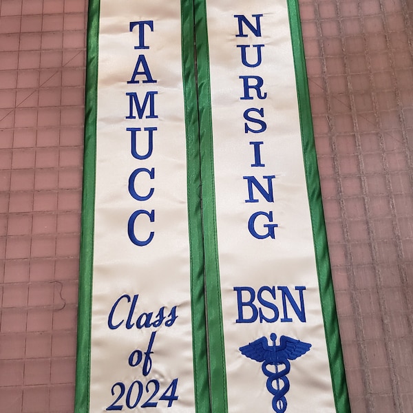 2024 Custom Stoles for TAMUCC  Nursing Students