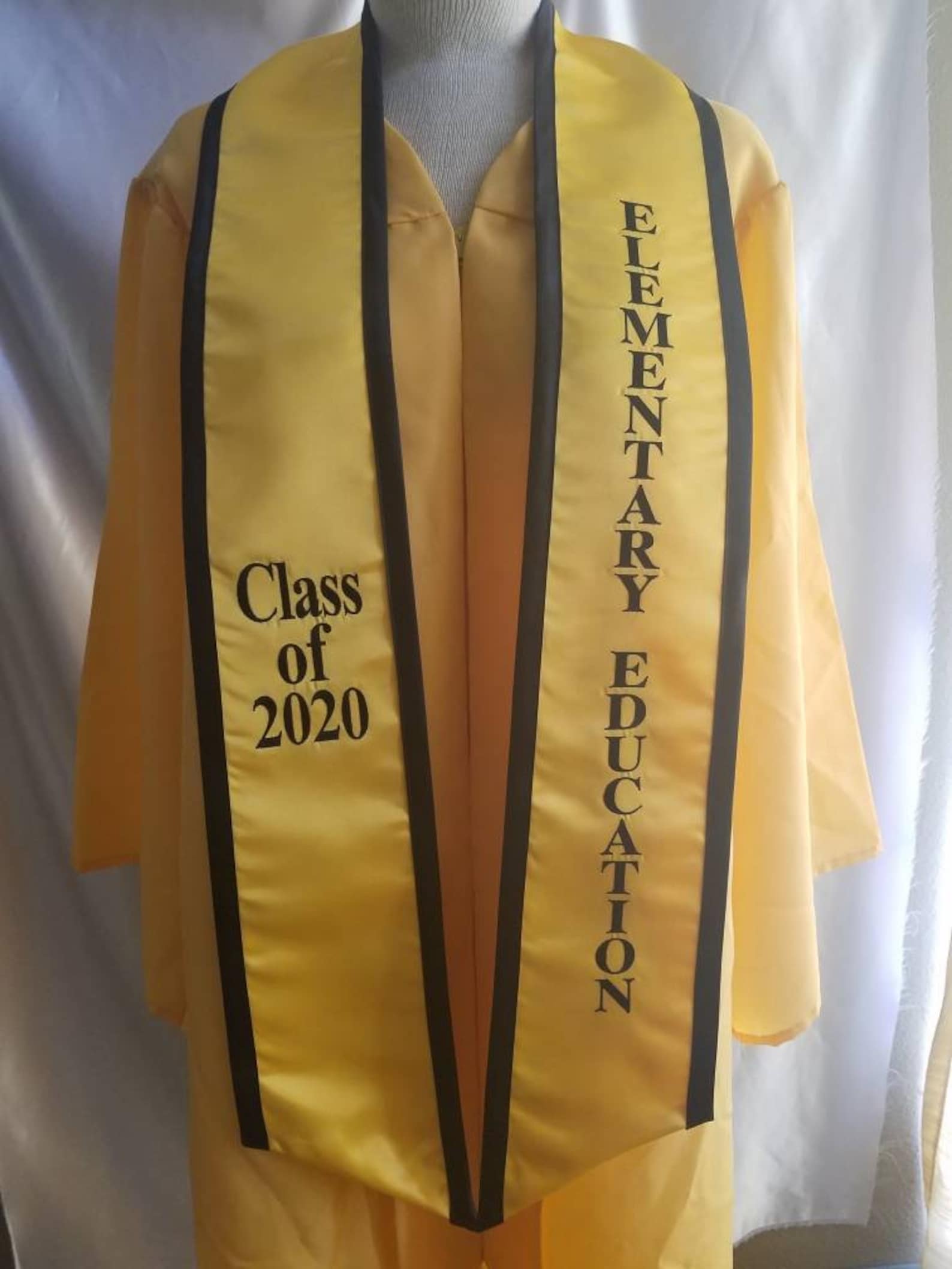 A Custom Satin Graduation Sash & Stoles Graduation Gifts Etsy