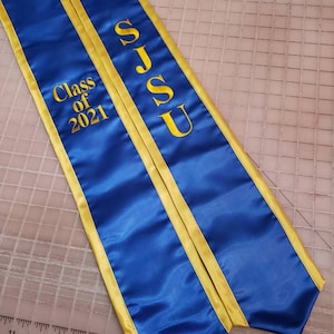Alpha Phi Alpha Satin Old Gold Graduation Stole Stoll NEW with Sewn Letters!!!