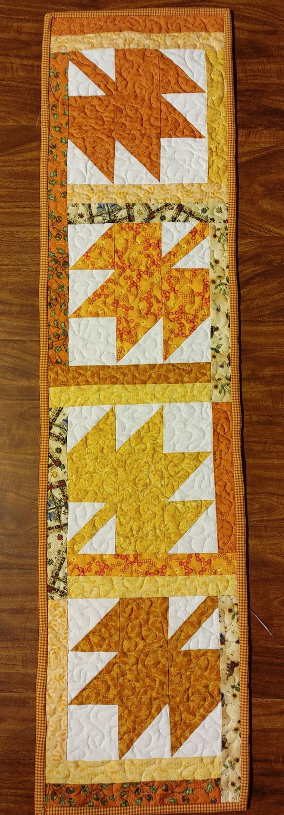 Fall Leaf-4 Panel Runner | Etsy