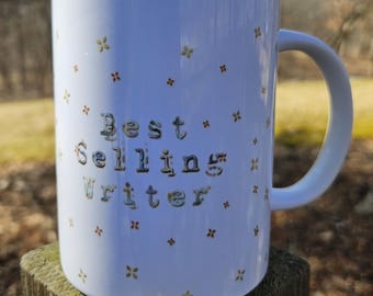 Best Selling Writer 15 oz. Mug, Coaster and Bookmark Gift Set + Free Shipping