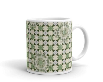 Green Lucky Mug, Good Luck Mug, Lucky Charm Mug, Luck Toast Mug, 11 oz Green Ceramic Mug