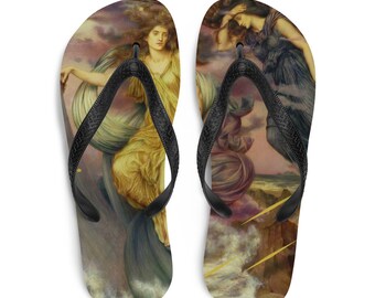 Art Flip-Flops, Evelyn Morgan Footwear, Wearable Evelyn Morgan Art, FlipFlops Storm Spirits Art, Evelyn Morgan Flip-Flops 2