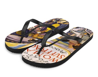 Women's March Flip-Flops, Voting Rights FlipFlops, March On Washington Flip Flops