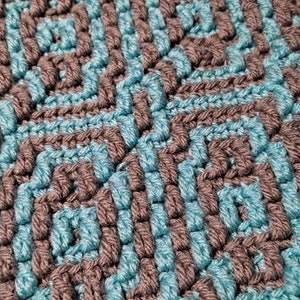 Mosaic Crochet Pattern #23 Chart only - Overlay Mosaic Technique
