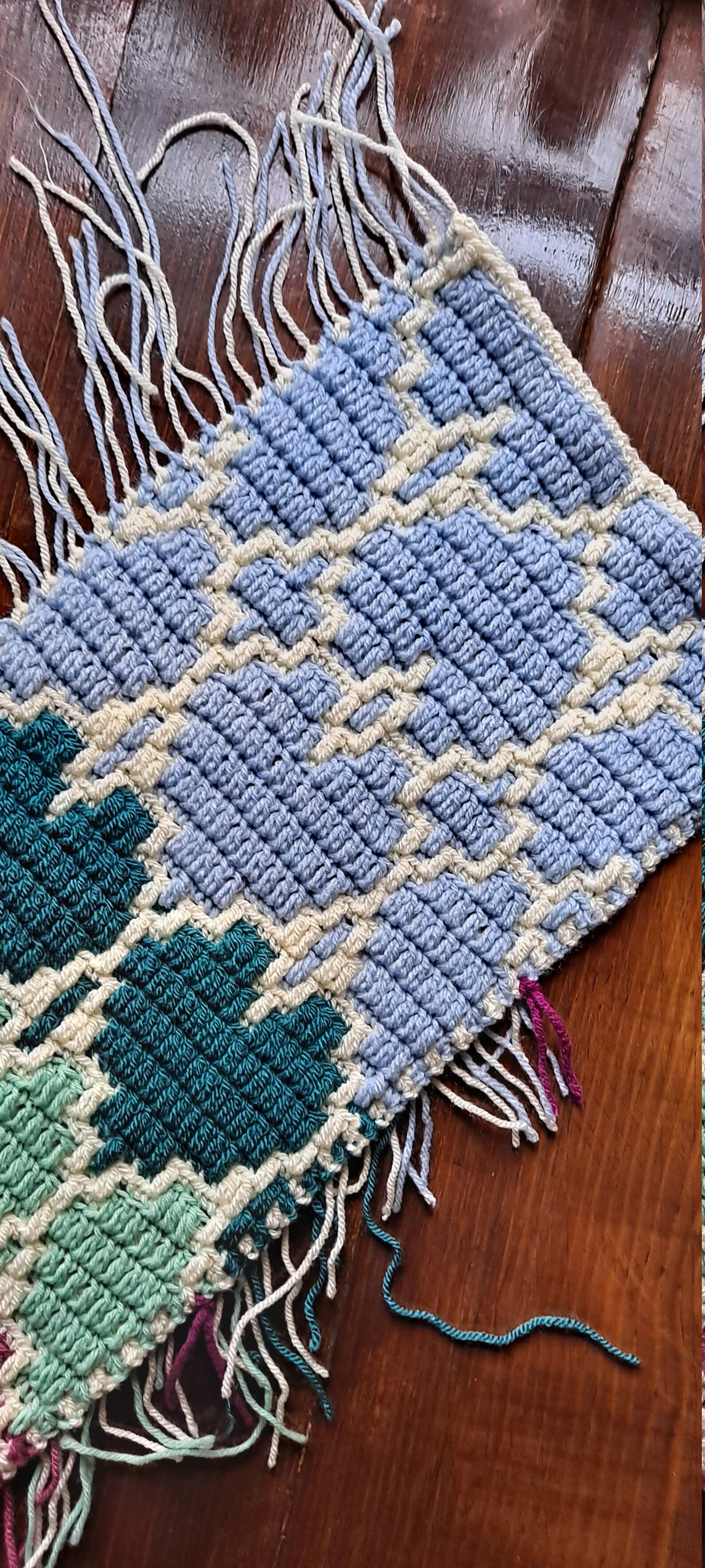 Mosaic Crochet Pattern 43 Staggered Hearts Charts & WRITTEN Etsy