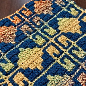 Mosaic Crochet Pattern #29 Charts only - Flat & In The Round  included - MULTIPLE 23